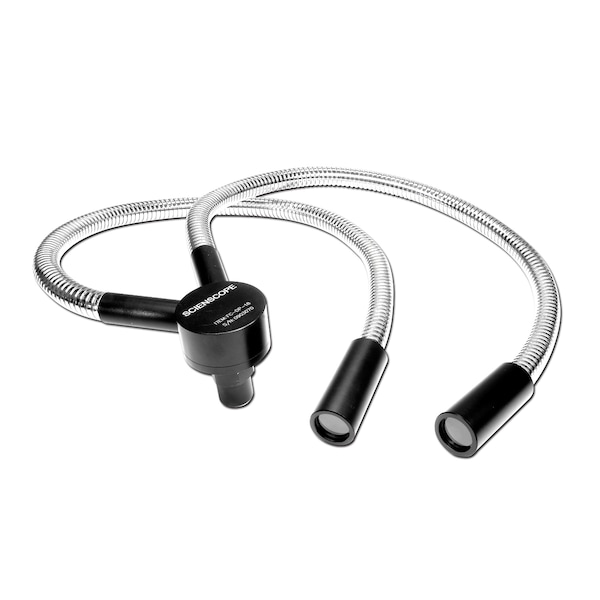 Dual Pipe Light Guide, 18" "Stay-Put" Fiber Optic Cable